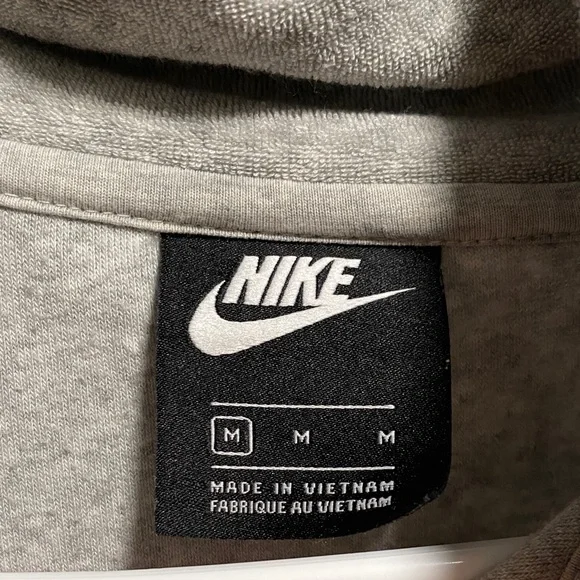 Y2K Vintage Nike Women Light Gray Zipper Jacket Jogger Set - Picture 3 of 10